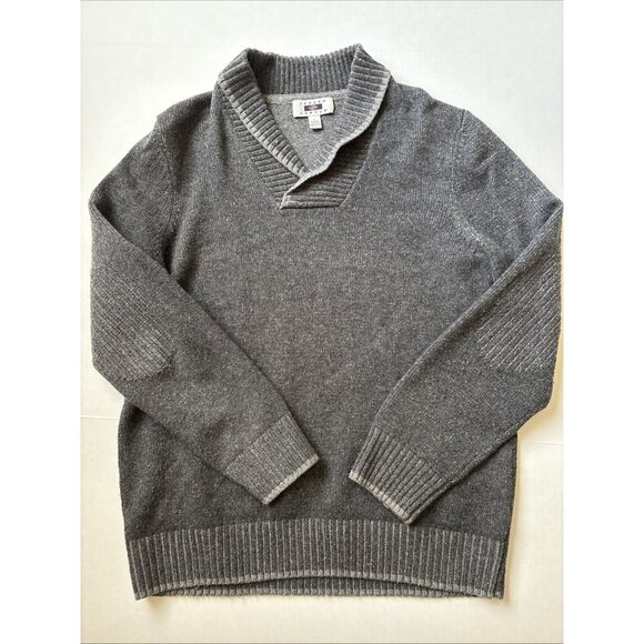 Joseph Abboud Other - Joseph Abbound Gray Wool Blend Sweater Size Large Textured Elbows